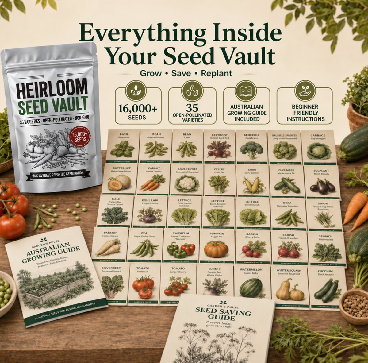 Garden's Pulse Australian Heirloom Seed Vault