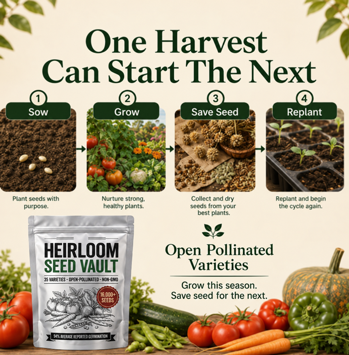Garden's Pulse Australian Heirloom Seed Vault