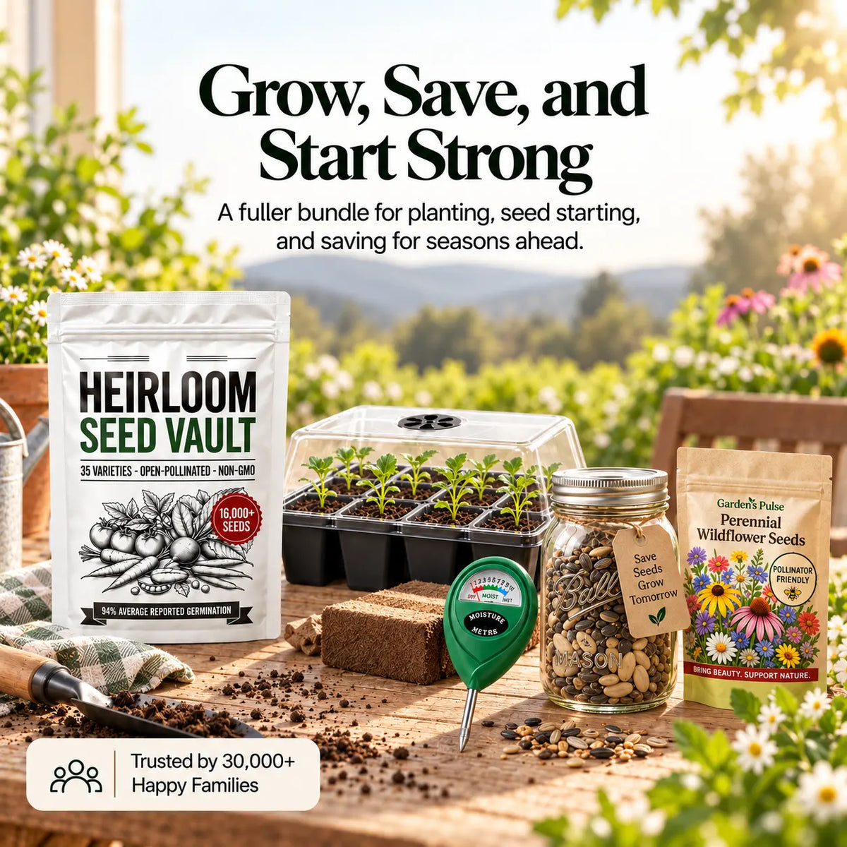 Garden's Pulse Gardening & Seed-Saving Deluxe Bundle