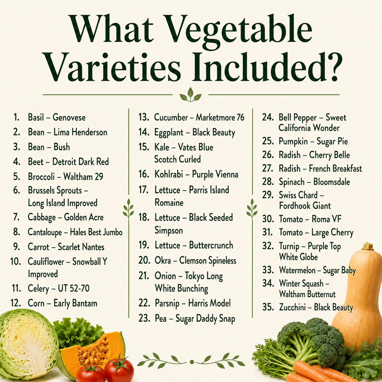 Garden's Pulse Heirloom Seed Vault Kit (35 Pack)