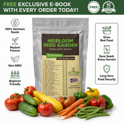 Garden's Pulse Heirloom Seed Vault Kit (35 Varieties)