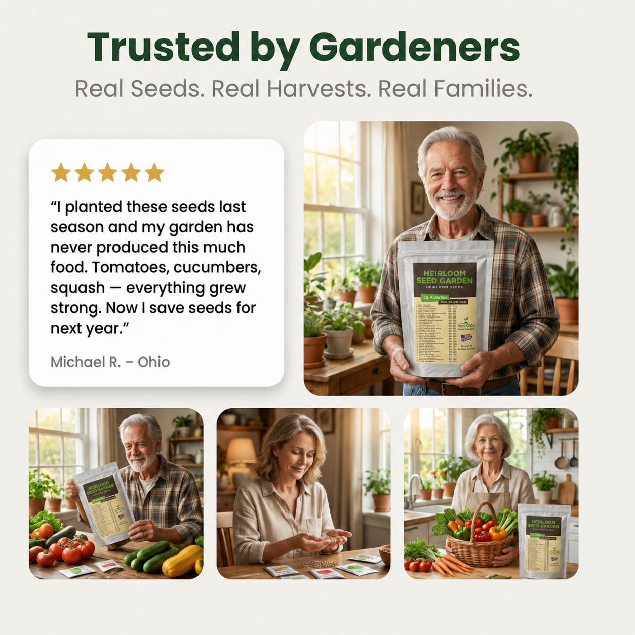 Garden's Pulse Heirloom Seed Vault Kit (35 Pack)
