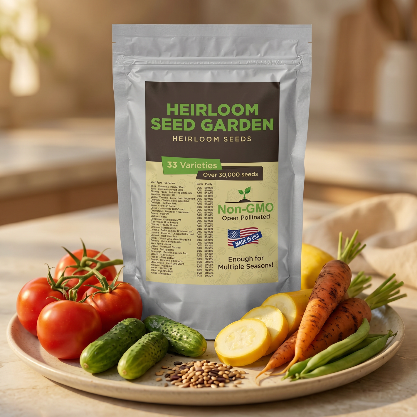 heirloom garden seeds Garden's Pulse Heirloom Seed Vault Kit (35 Pack)