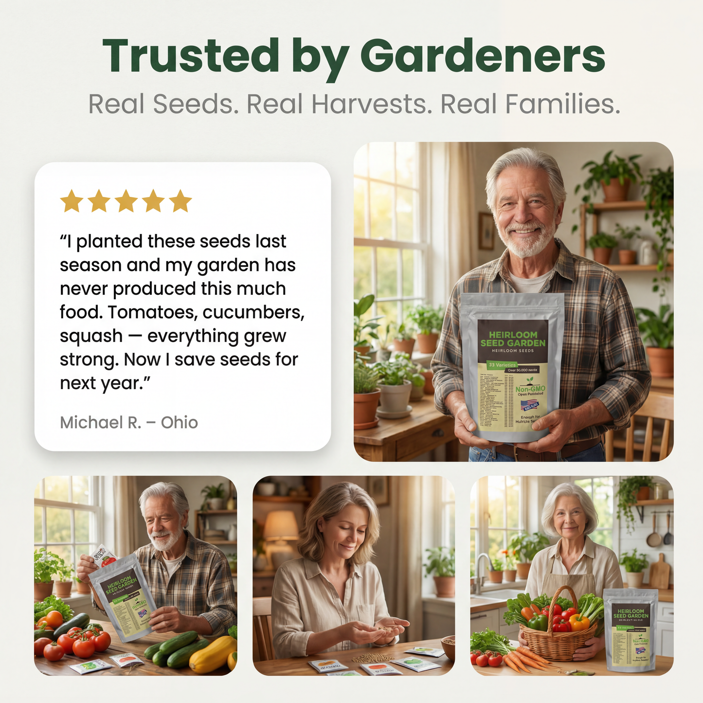 Garden's Pulse Heirloom Seed Vault Kit (35 Varieties)