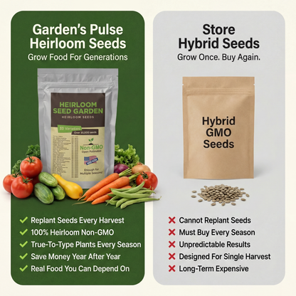 Garden's Pulse Heirloom Seed Vault Kit (35 Varieties)