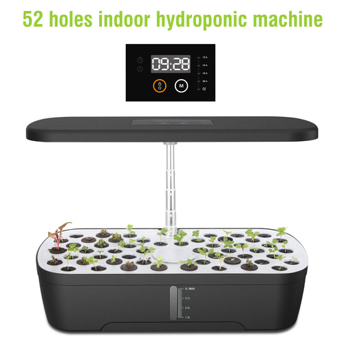 Indoor Harvest Tower — 52-Plant Counter Garden with LCD