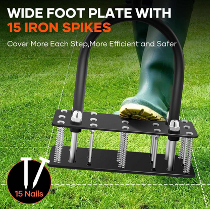 Garden's Pulse Lawn Aerator 2-in-1 Tool