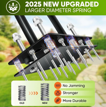 Garden's Pulse Lawn Aerator 2-in-1 Tool