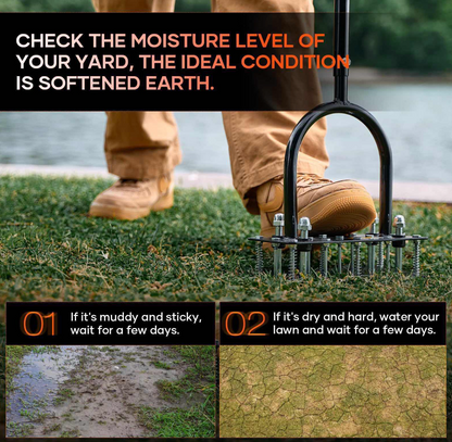 Garden's Pulse Lawn Aerator 2-in-1 Tool