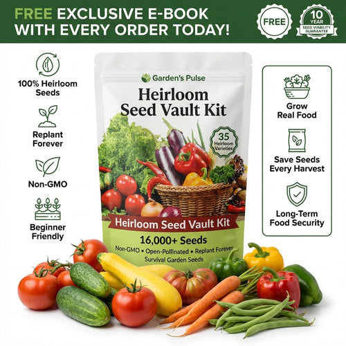 Garden's Pulse Heirloom Seed Vault Kit (35 Pack)