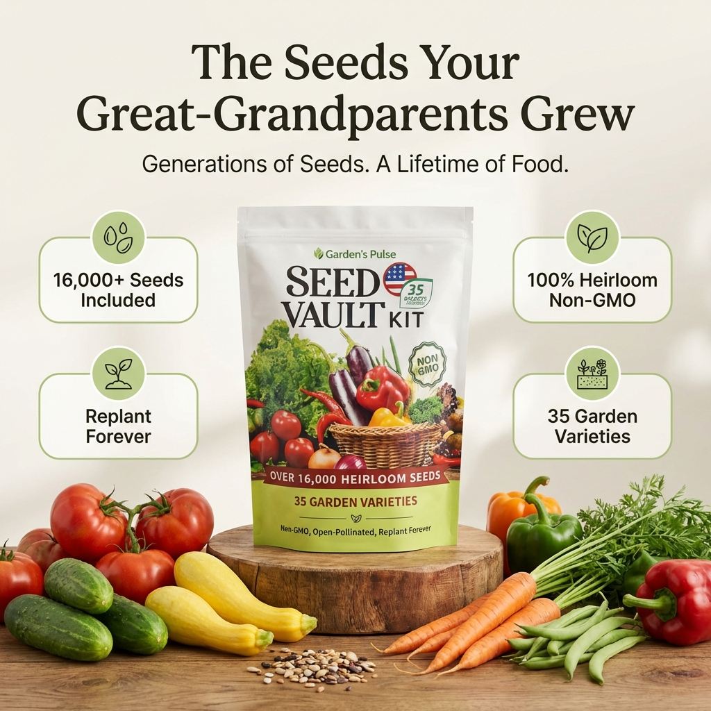 Garden's Pulse Heirloom Seed Vault Kit (35 Pack)