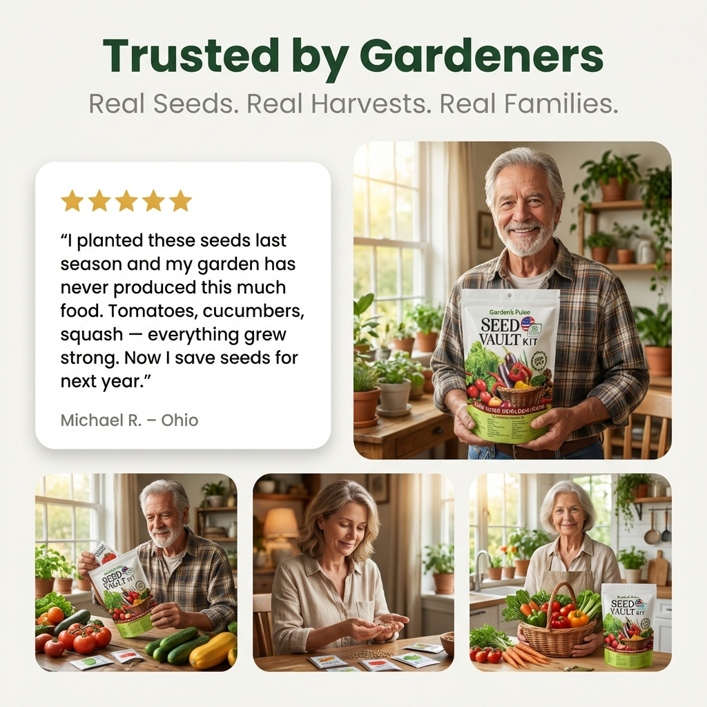 Garden's Pulse Heirloom Seed Vault Kit (35 Pack)