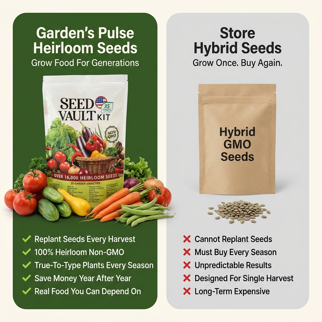 Garden's Pulse Heirloom Seed Vault Kit (35 Pack)